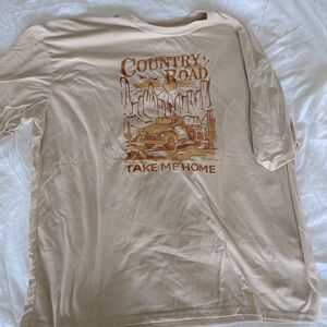 Country roads shein shirt